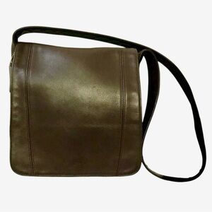 Coach 4183 Lexington Flap Bag Mahogany Leather Italy 1998 — Near Mint